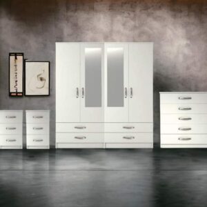 4 Door Wardrobe Set