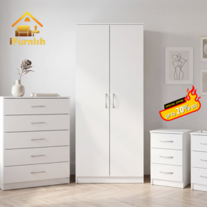 2 Door Wardrobe Set